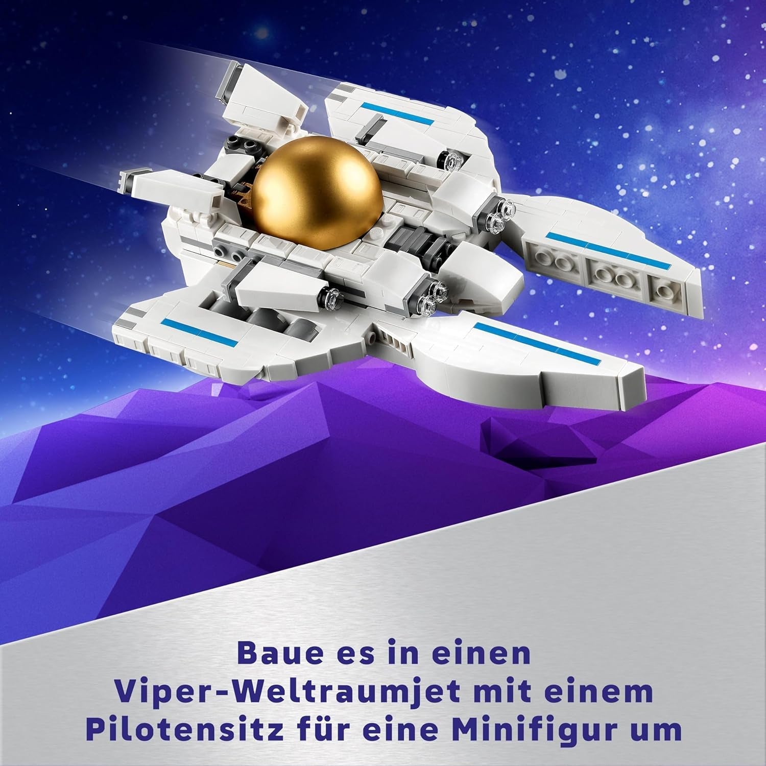 LEGO Creator 3In1 Space Astronaut Legetøj, hunde- og rumskibsmodelsæt til børn, børnehavepynt, kreativ gave til drenge og piger 9 år 31152 Byggesæt Besuche den LEGO-Store