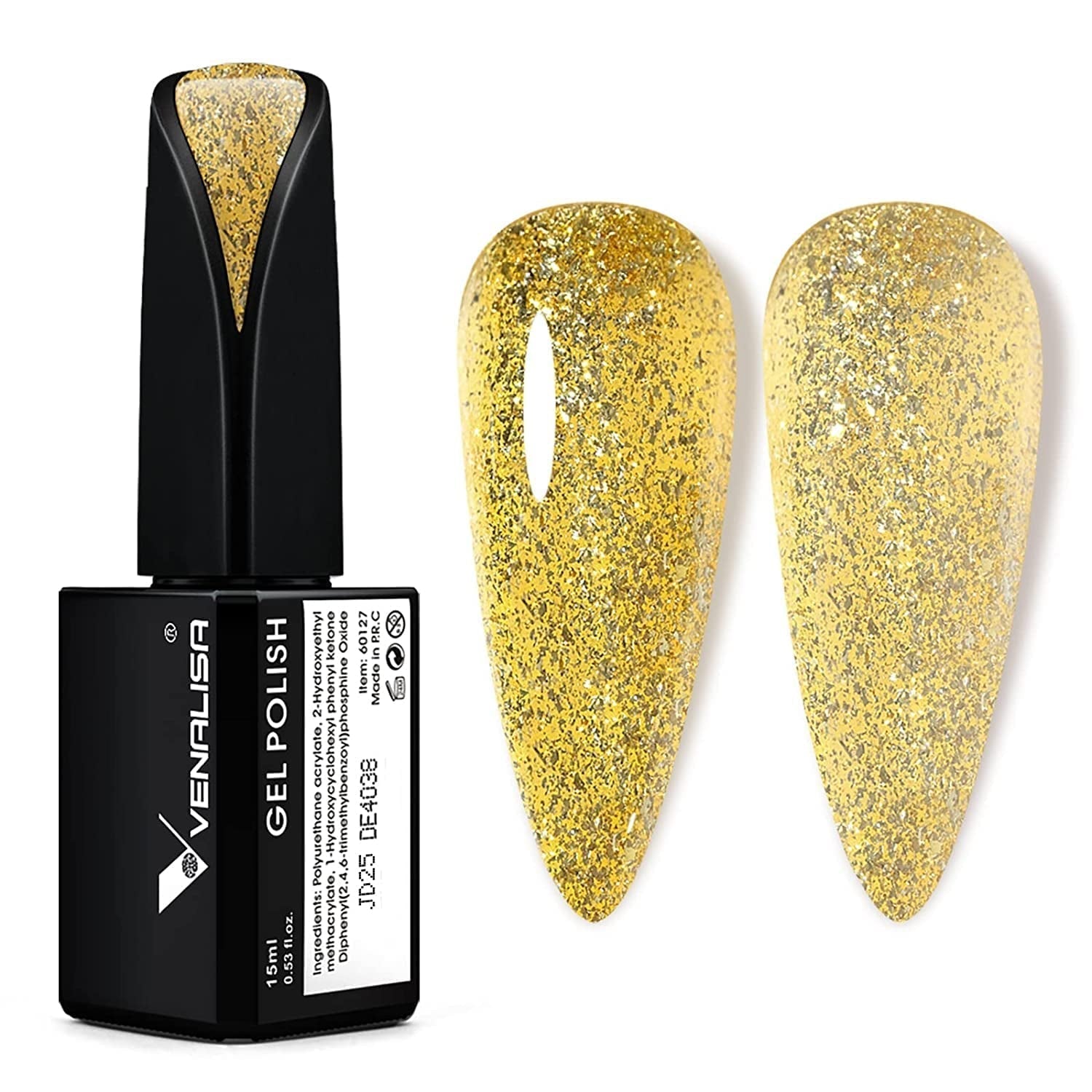 VENALISA Coral Orange UV Neglelak 15ml Gel Neglelak Til UV Neglelampe Transparent Coral Orange Gel Neglelak Modeller til DIY Negle Design