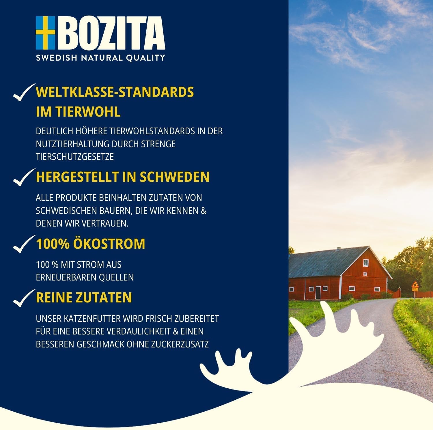 Bozita-pose vådfoder med stykker i sauce og kalkun - 12 portionsposer x 85 g korn- og hvedefri kattefoder - vådfoder til voksne katte med 8,5 % protein og 4,5 % fedt
