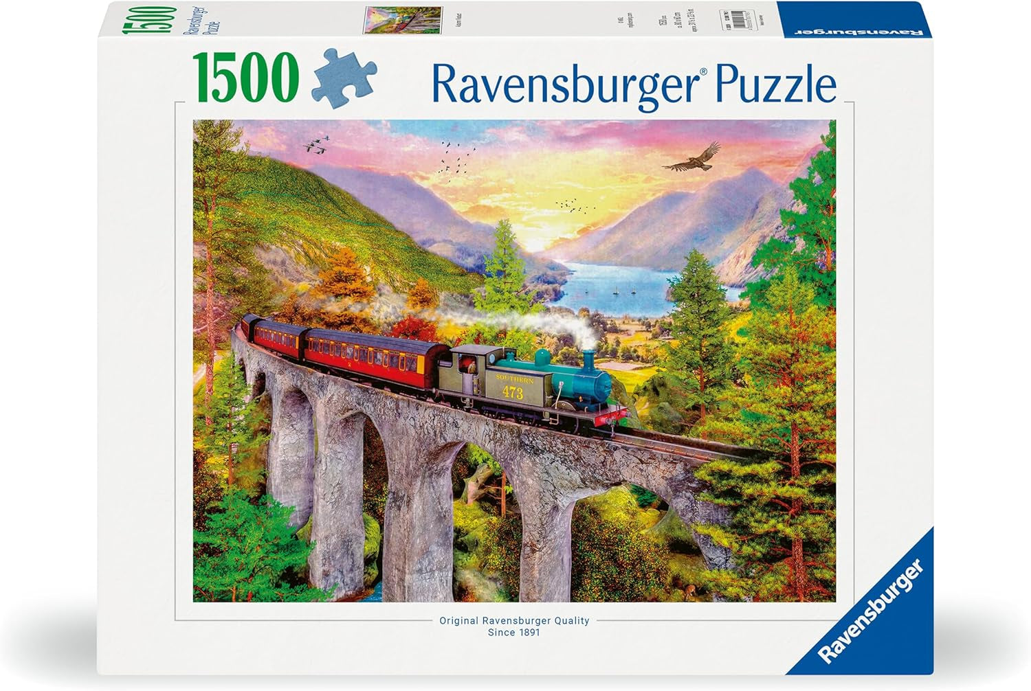 Ravensburger Puslespil 12000795 - Togrejse om efteråret - 1500 brikker puslespil for voksne og børn over 14 år, Puzzle Naty Shop