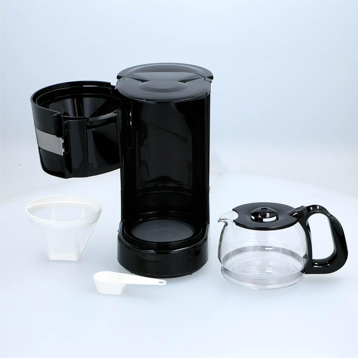 24V Truck Kaffemaskine - Truck Kaffemaskine - Filter Kaffemaskine - Hold Varm Kaffemaskine - Glaskaraffel Kaffemaskine - Sort