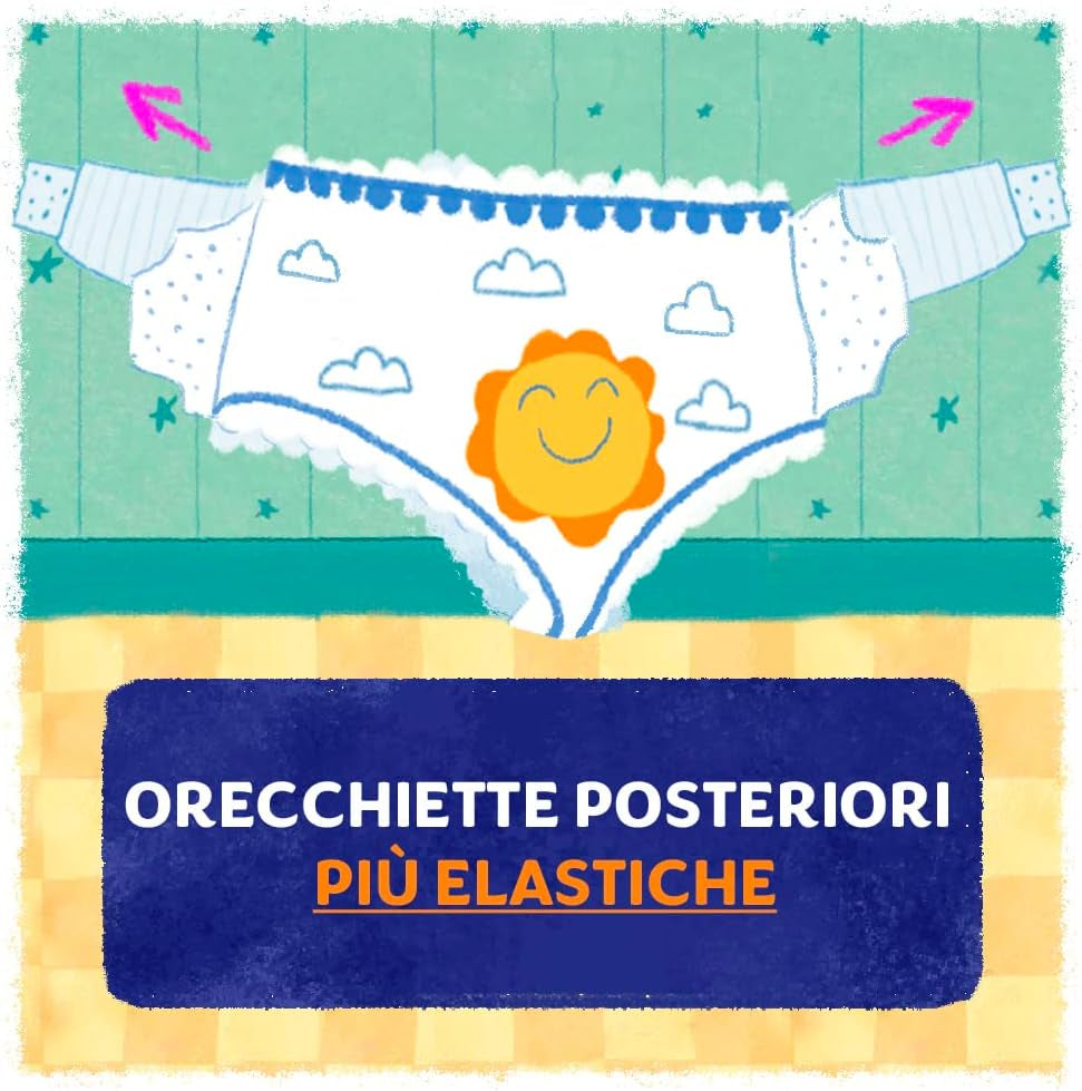 Pampers sol- og månebleer, unisex, junior, str. 5 (11-25 kg), 120 bleer