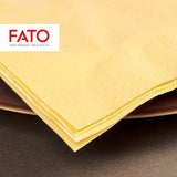 Fato - engangspapirservietter, ideelle til afslappede frokoster og buffeter, pakke med 50 servietter, størrelse 33X33, 4-fold, 2-lags, champagnefarve, 100 % rent cellulosepapir, FSC