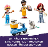 LEGO Friends Heartlake City Café, legetøj til børn, legetøjsbageri, gaveidé til piger og drenge 6+, sæt med 3 legefigurer og hundefigur 42618 Byggesæt Besuche den LEGO-Store