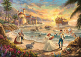 Schmidt Spiele 58036 Thomas Kinkade, Disney, Den Lille Havfrue Kærlighedens Fest, puslespil 1000 brikker Puslespil Naty Shop