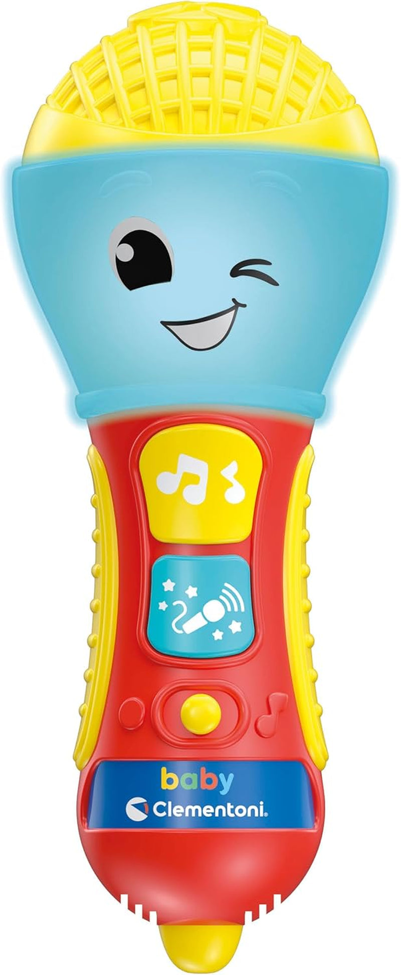 Clementoni - Babymikrofon, elektronisk musikspil til tidlig børn, legetøj 10-36 måneder, aktivitetscenter med lys og lyde, 17931 Bebe Naty Shop Toys Standardtitel