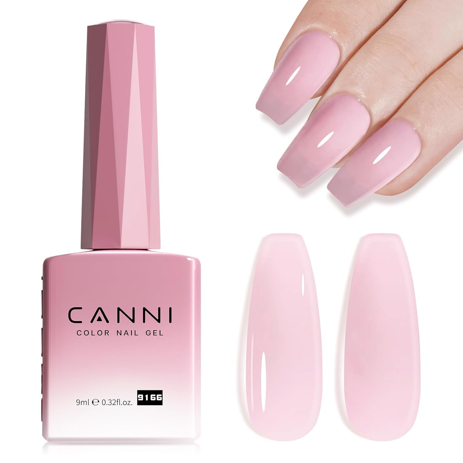 CANNI gel neglelak, semi-permanent, mørk lilla, neglelak, UV gel, soak off, manicure