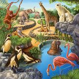 Ravensburger puslespil til børn - 09265 Skov/Zoo/Kæledyr - puslespil til børn over 5 år, med 3X49 brikker Puzzle Naty Shop