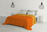 Elegant quilt til dobbeltseng 260 X 270 Cm Mørkeblå/Æblegrøn Senge og tæpper Besuche den italiensk sengetøj-Store Arancio/Giallo
