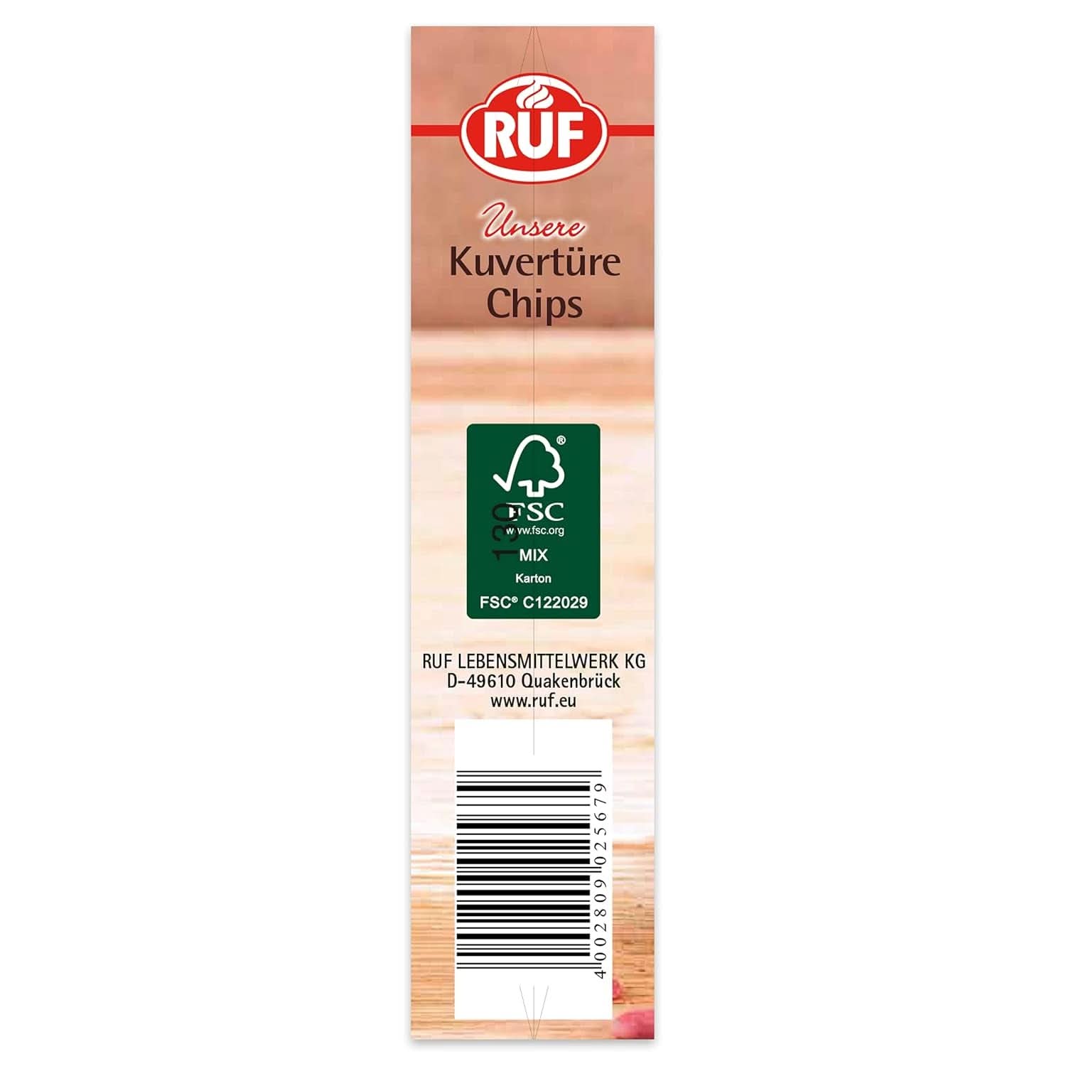 RUF Couverture Chips Ruby, 100 grams glasur og Decor Naty Shop