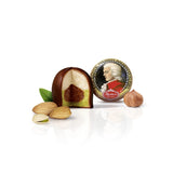 Rebel, Duet Mozart Kugeln, pakke med 2, mørk chokolade Mozartkugler fyldt med pistacie og marcipan, mandler og hasselnøddenougat, 40g (2 Mozartkugler)