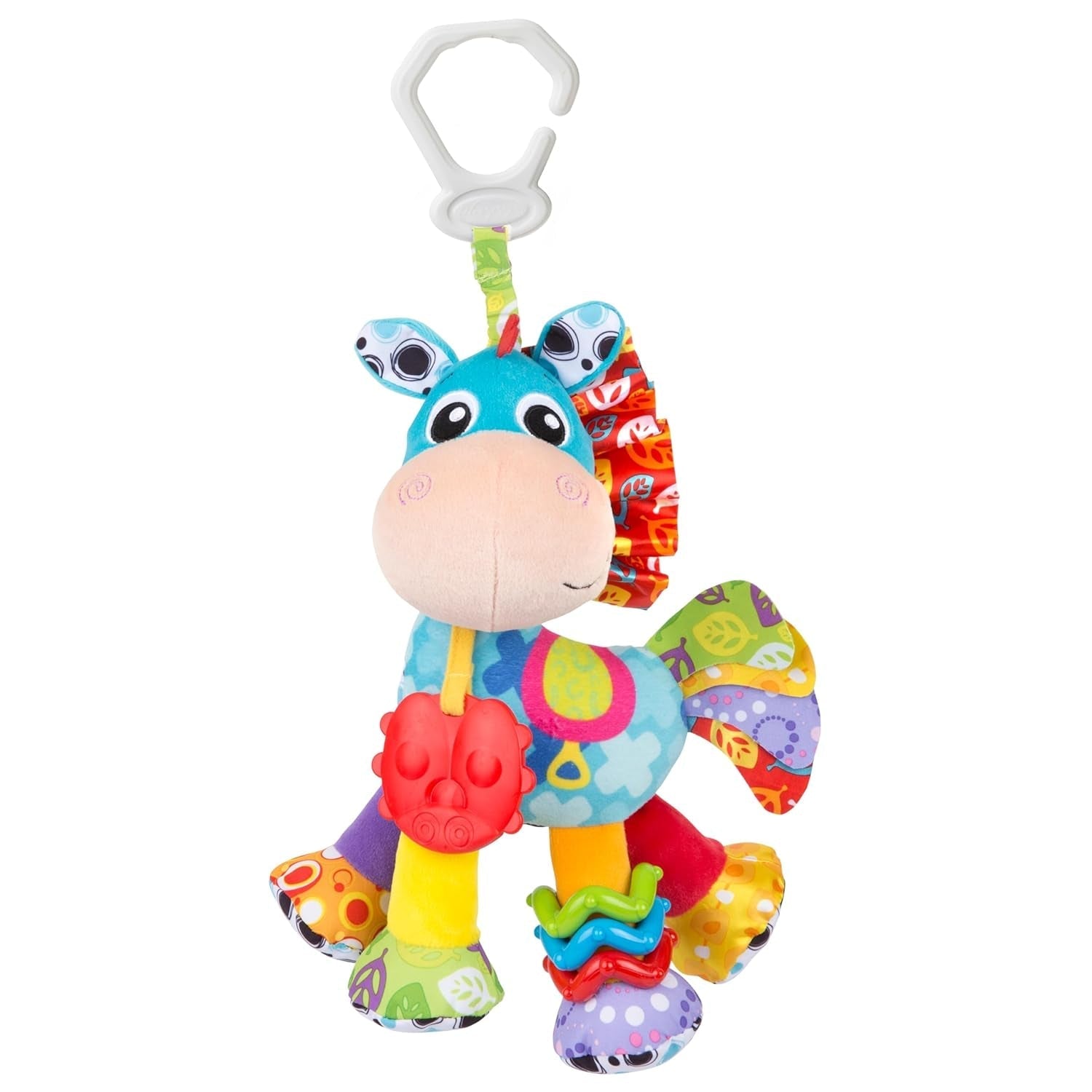Playgro Clip Clop Sensory Garden Activity Gavepakke - Sensorisk havelegetøj til babyer fra 0 måneder - Interaktivt legetøj med rangler, bider og klapvognsven - 4 stk.