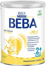 BEBA Junior 2+ mælkedrik fra 2 år, med HMO, alderssvarende proteinindhold, kun laktose, ingen palmeolie, ingen fiskeolie, småbørnsmad, babymælkpulver, pakke med 6 (6 x 800 g)
