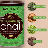 David Rio - Tortoise Green Chai, karton (1 x 398 g)