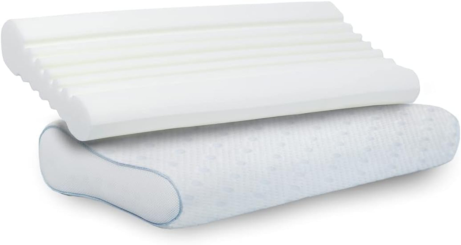 PARADIES Nakkepude 40X80 Cm - Revita Ergonomic - IGR Certificeret, Ergonomisk nakkestøttepude Højde: 10 Cm Cervikale ortopædiske puder Naty Shop Paratex Ergonomic