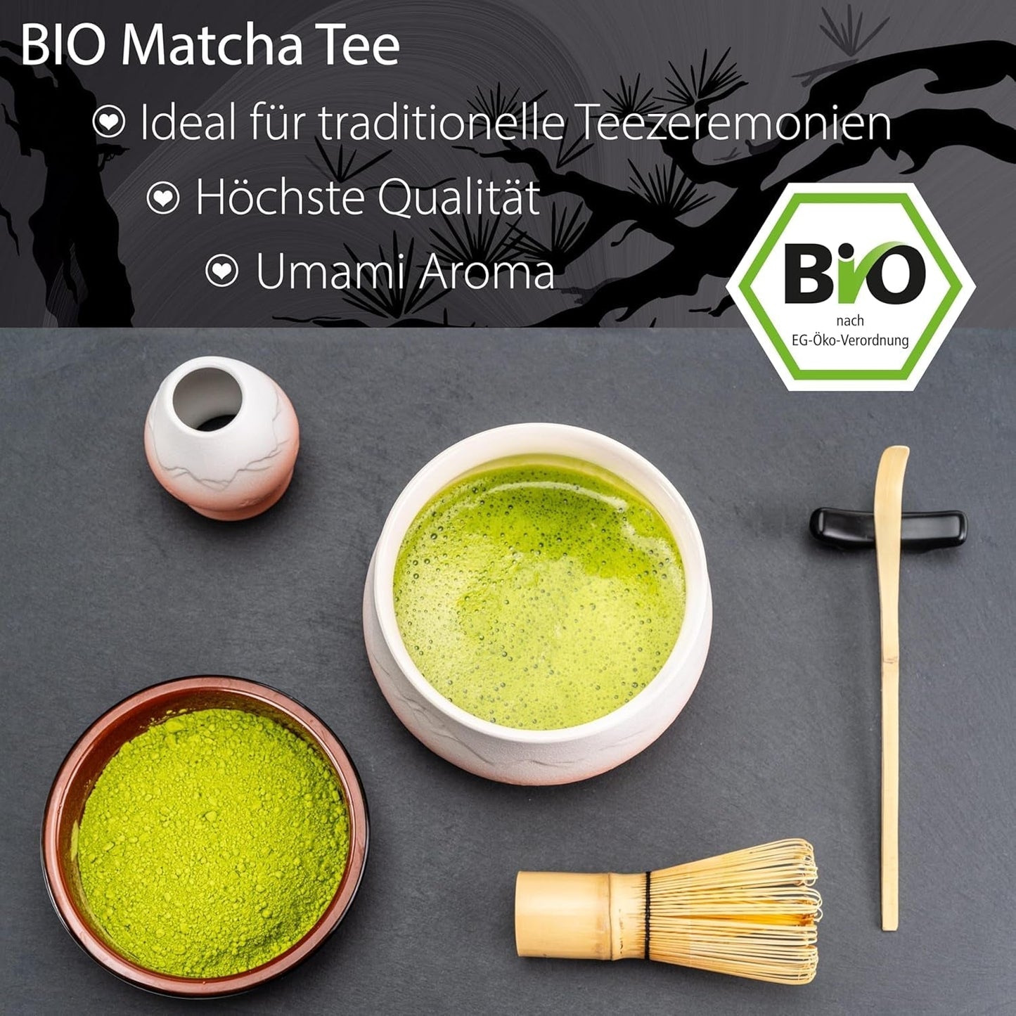 Ceremoniel Matcha BIO kvalitet 100G grøn te 100% økologisk grøn te Matcha pulver
