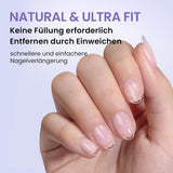 Btartbox Extra Short Mandel Neglespidser - Full Cover Gel X Soft XS Gel Neglespidser - Forformede Semi-Mat Til Brede Negle Salon 320 Stk