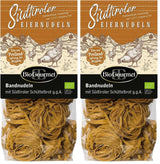 BioGourmet båndnudler med Schüttelbrot fra Sydtyrol (BGB) | Saltede ægnudler med smag og ægte pletter fra Sydtyrol | 1 x 250g Bio