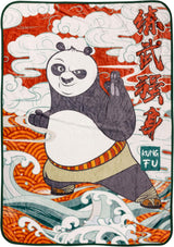 Silver Buffalo Garfield hængende tæppe, fleece, 114,3 X 152,4 cm Senge og tæpper Silver Buffalo Kung Fu Panda