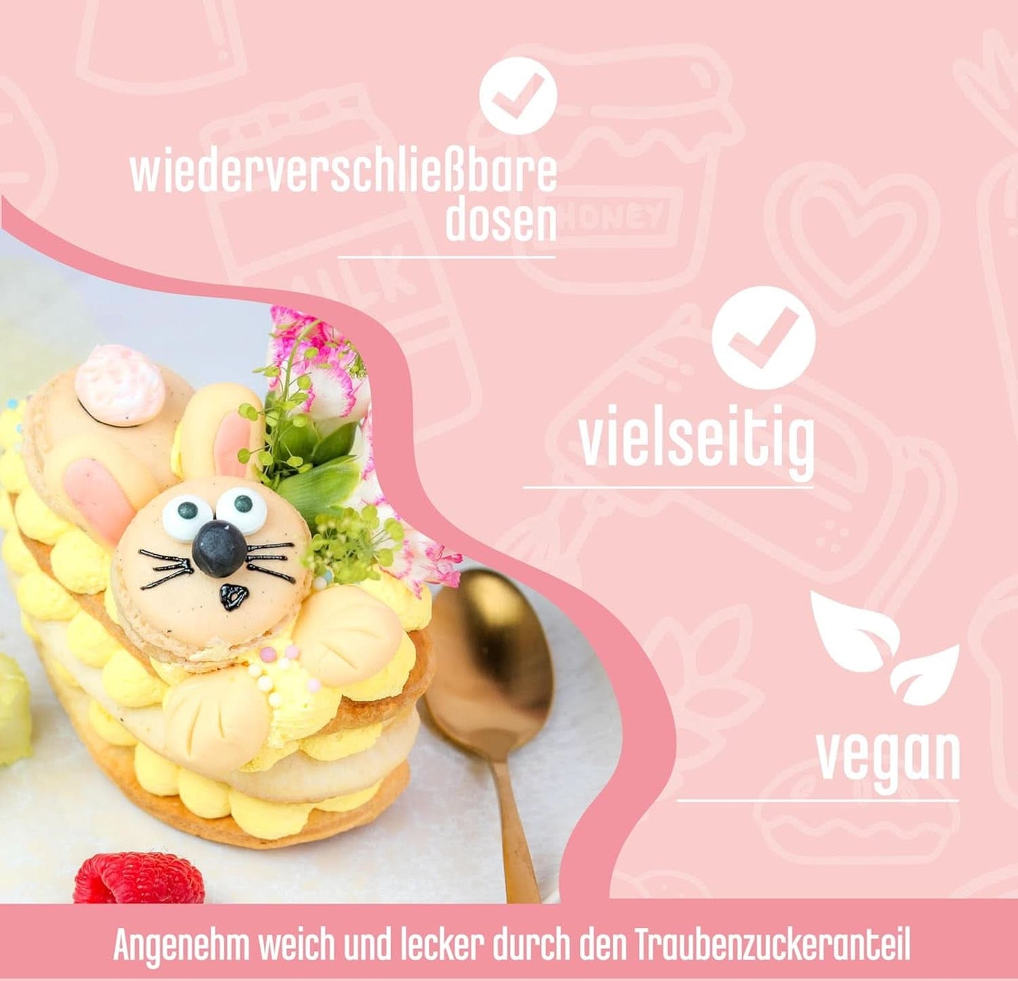 DECOCINO Økologiske drys perler - 60 gram - Økologiske dextrose sprinkles Sprinkles Naty Shop