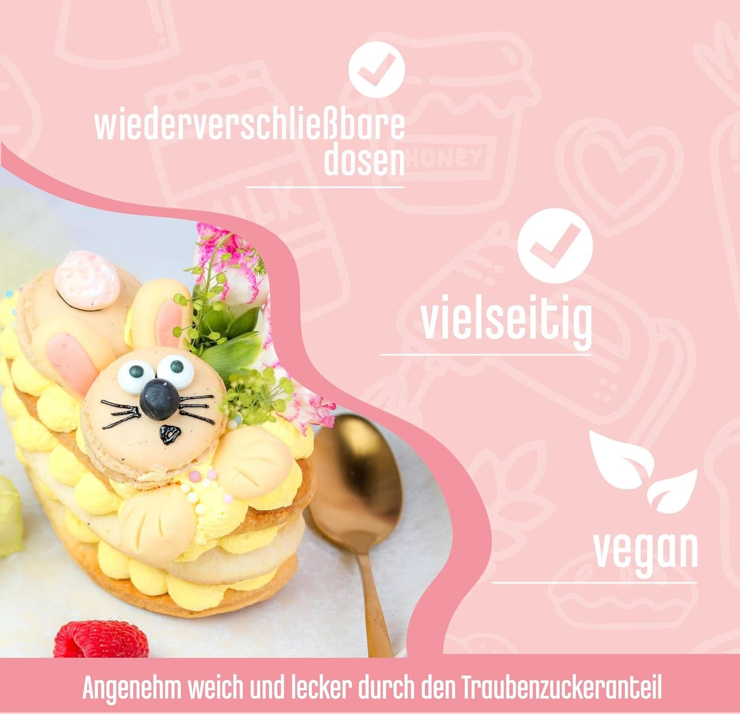 DECOCINO Økologiske drys perler - 60 gram - Økologiske dextrose sprinkles Sprinkles Naty Shop