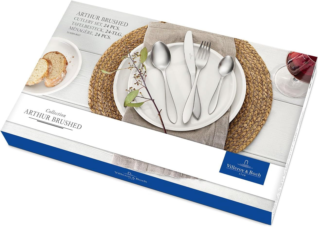 Villeroy And Boch Arthur Bestik til 6, 24 stykker, rustfrit stål Køkken Naty Shop