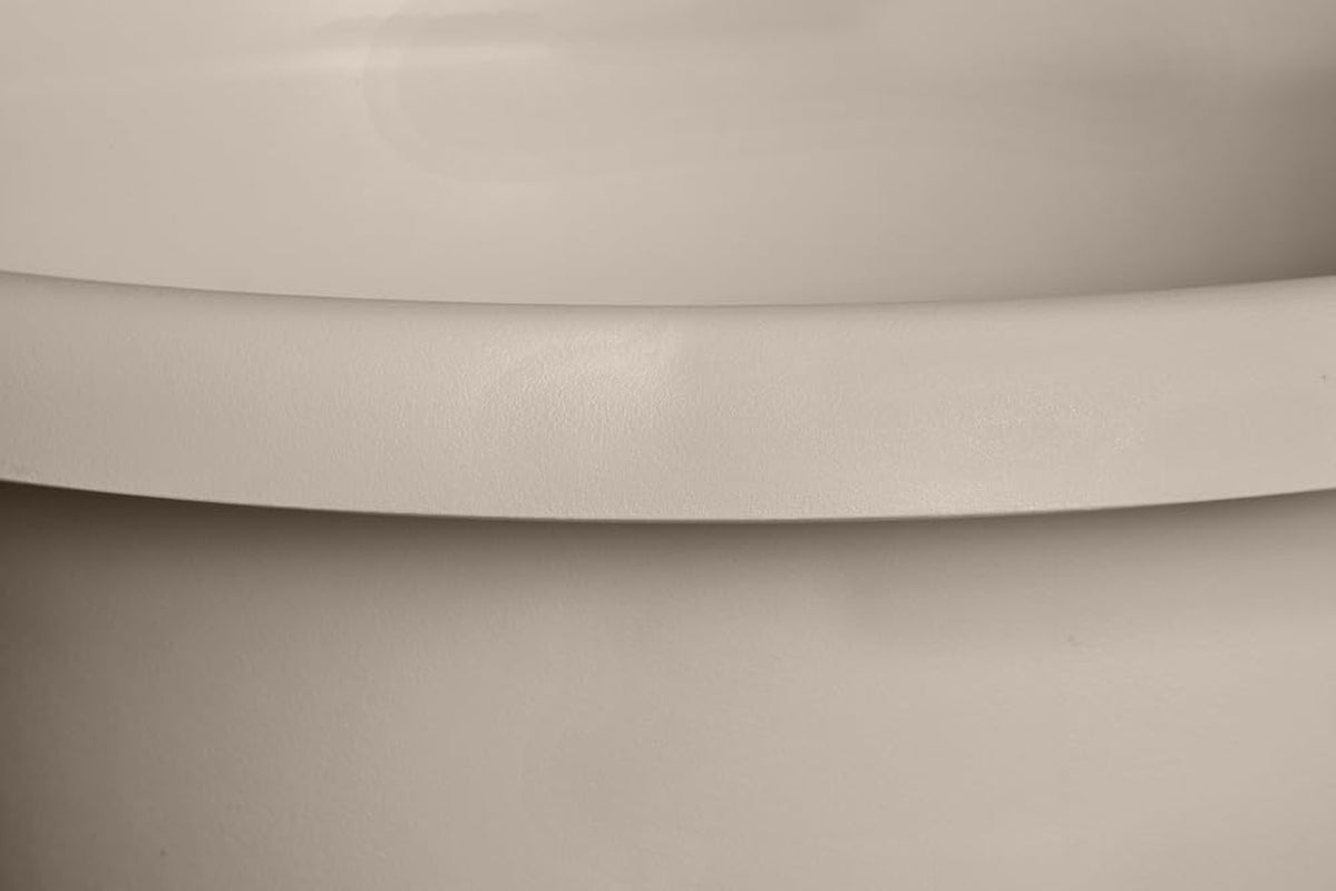 elho Amiga Round 47 - Indendørs og udendørs urtepotter - 100% genbrugsplast - Ø 47,0 x H 35,3 cm - Beige/Svampebeige