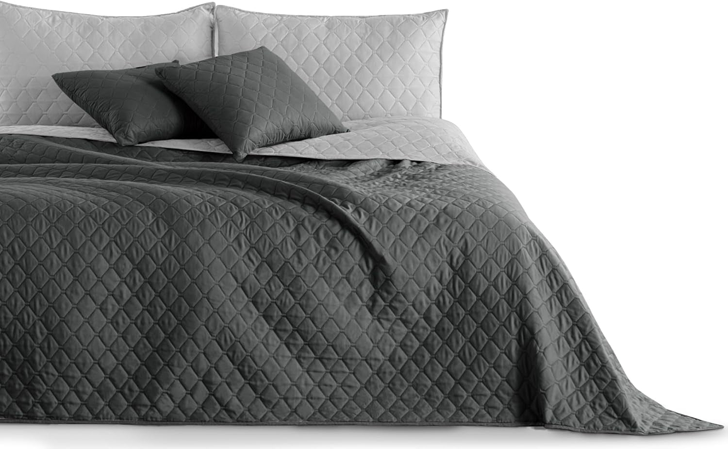 Decoking Sengetæppe 200 X 220 Cm Grafit Antracit Sølv Grå Tosidet sengetæppe let at vedligeholde Axel Senge og tæpper Besuche den DecoKing-Store Axel Grafit Sølv 200 X 220 Cm