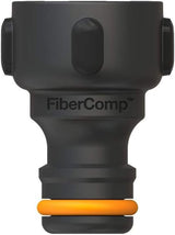 Fiskars vandhaneforbindelse, til vandhaner, Ø 21mm (G 1/2"), FiberComp, Universal størrelse, 10g, sort/orange, 1027053