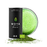 Økologisk grøn te Moya Matcha pulver | 100 g premium kvalitet til ceremoni | Økologisk dyrket og høstet i Uji, Japan | Matcha grøn te pulver | Ideel til den japanske vandte-ceremoni