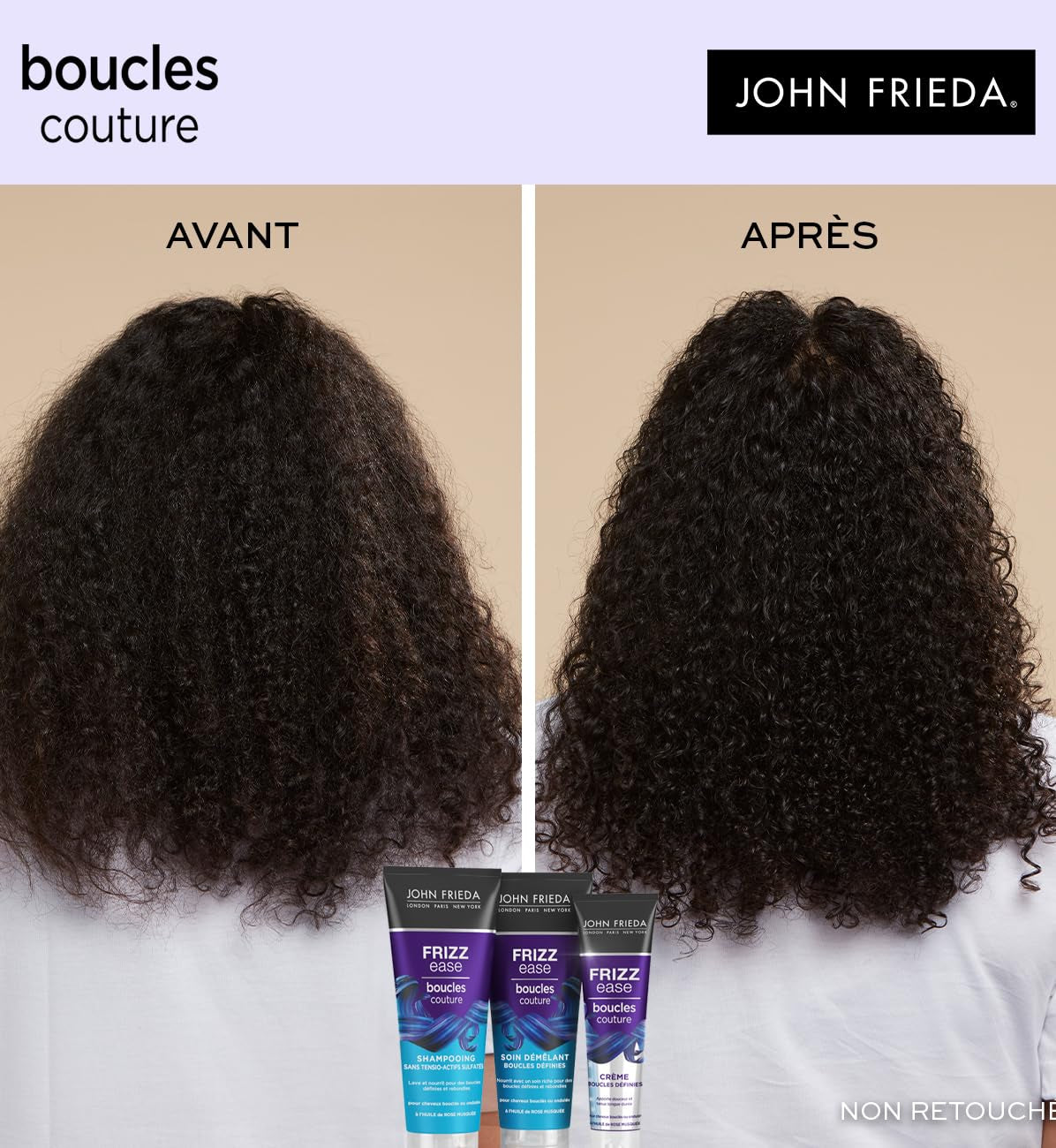 John Frieda Frizz Ease hårbalsam til udfiltring af hår, 250 ml håraffiltringsprodukter Naty Shop