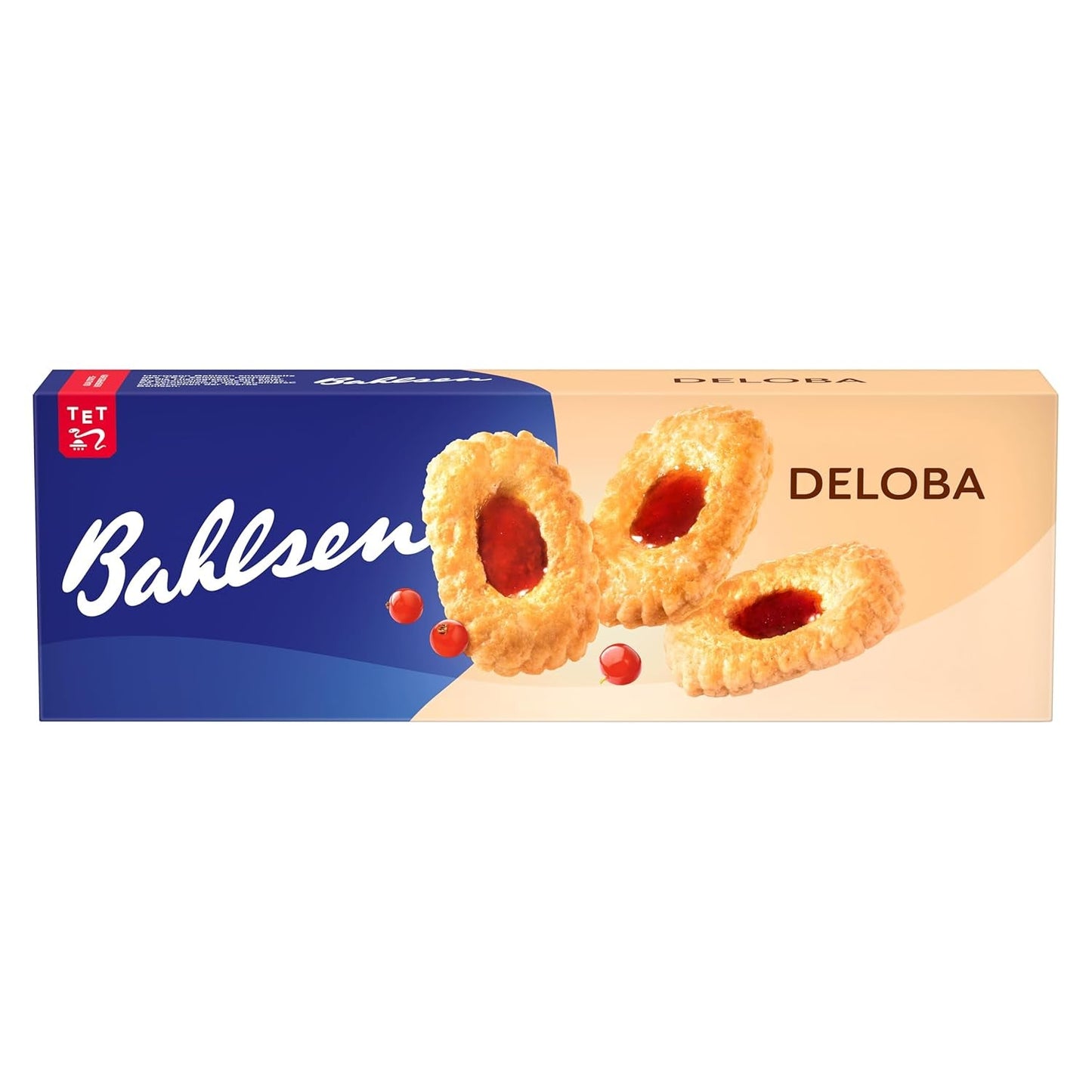 Bahlsen Deloba - 1 pakke - Solbær- og kirsebærsmørdej (1 x 100 g)