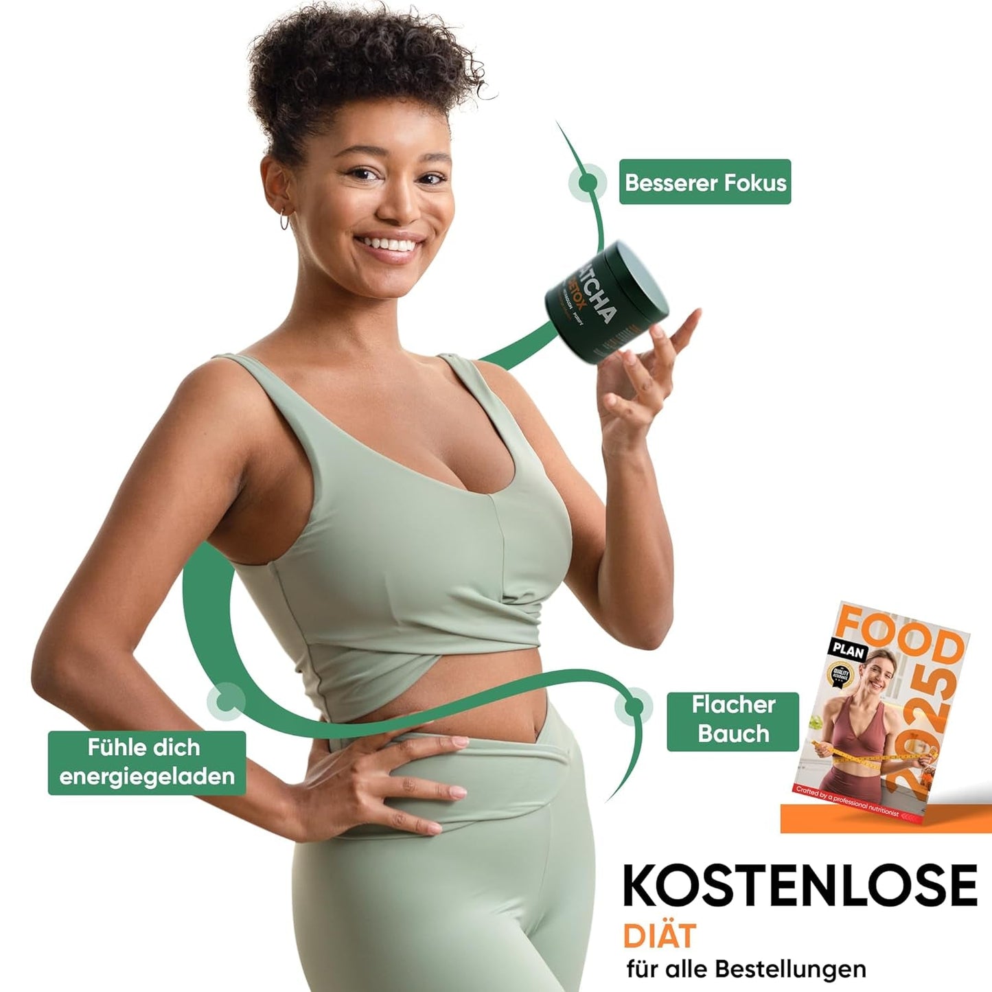 WOW TEA Matcha pulver - fint pulver fra Japan med en frisk smag - ideel til Matcha te, lattes eller smoothies - ingen tilsætningsstoffer (detox)