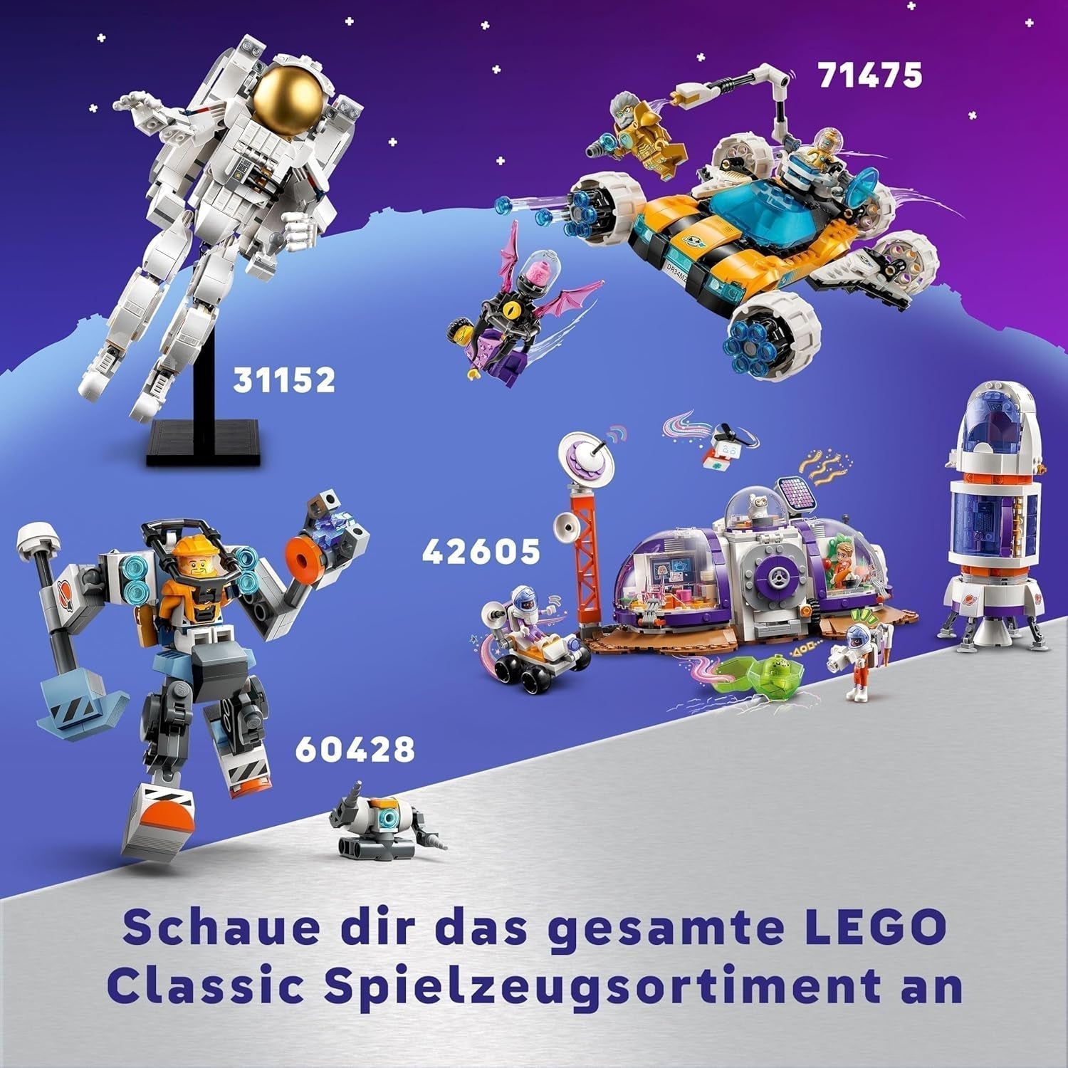 LEGO Dreamzzz 2-i-1 Mr Oz's rumbuggy legetøjsbil eller rumfærgesæt indeholder Mr Oz, Albert og Jayden minifigurer, rumgave til børn 8+ 71475 byggesæt Besuche den LEGO-Store