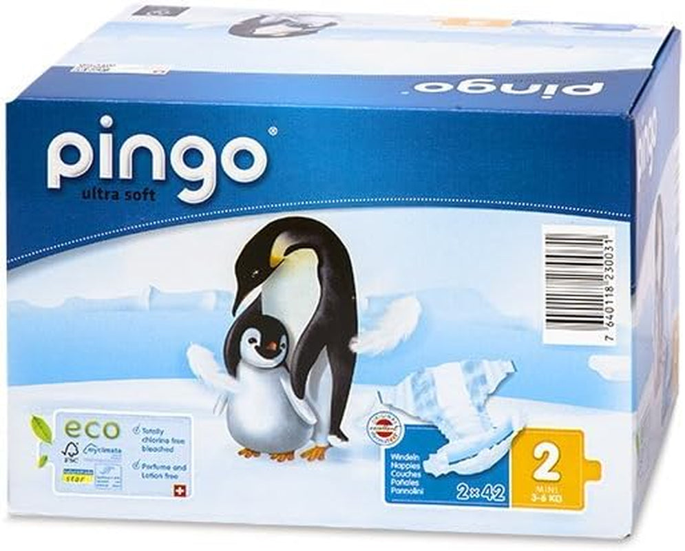 Økologiske bleer str. 1 nyfødt (2-5 kg), 1 pose med 27 bleer