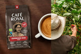 Café Royal Bio Espresso Peru – 100% Arabica Kaffeebohnen, aromatisk-intensiv, dunkle Röstung, Stärke 4/5, Bio & Fairtrade, 500 g ganze Bohnen
