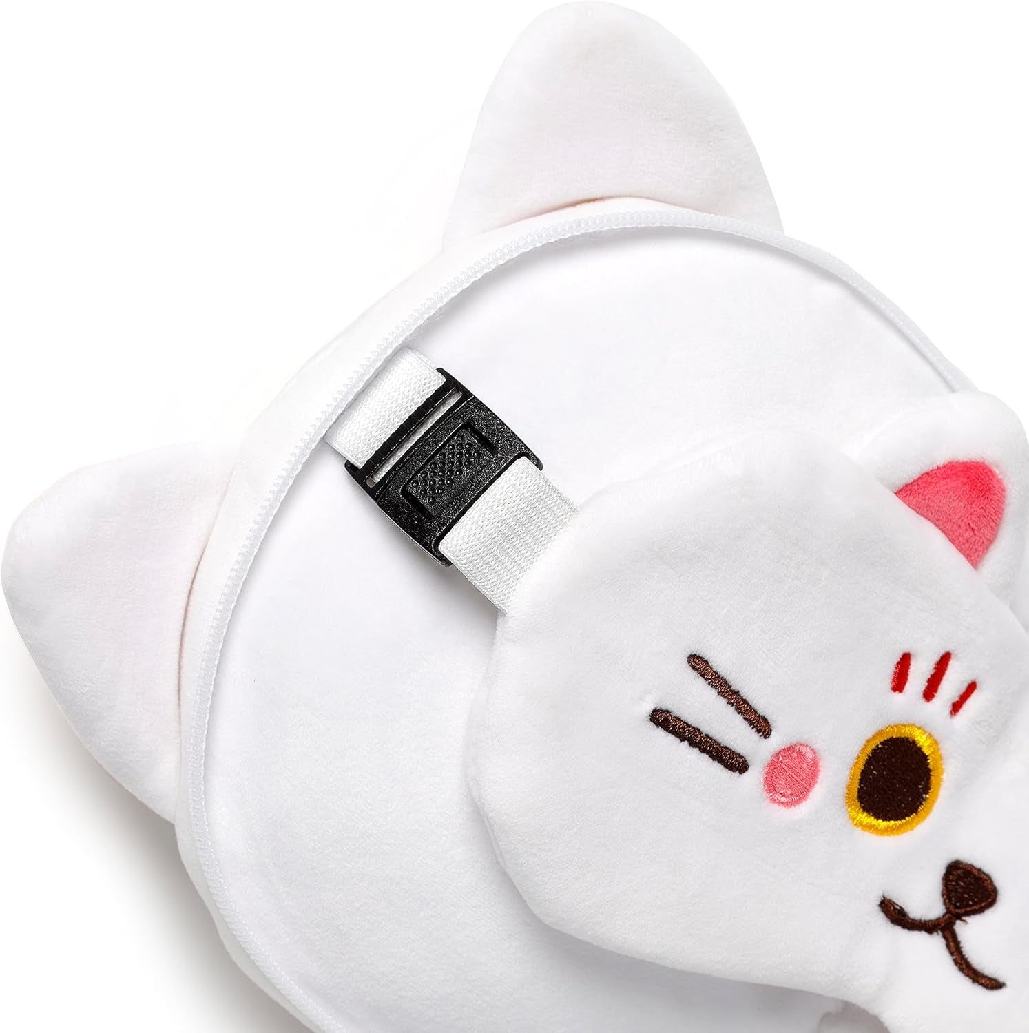 Rejsepude med Relaxeazzz maske - Maneki Neko kat lykkebringer Rejsepuder Naty Shop
