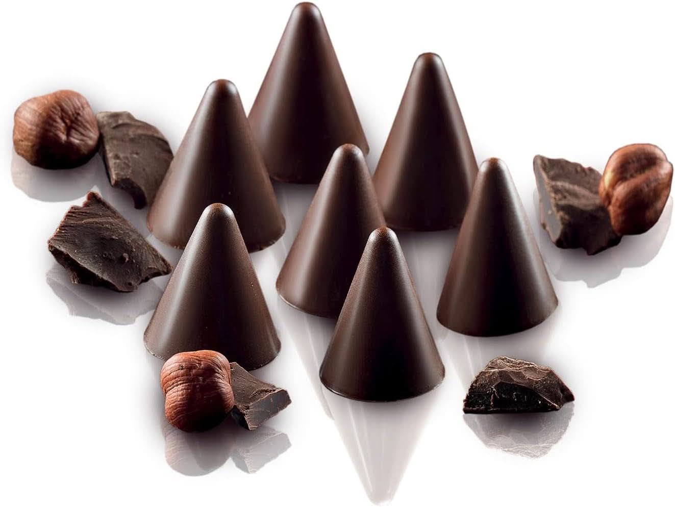 Silikomart Silikone Praline Form Kegle Ø 2,6 x H 2,8 cm, 7,5 ml, 15 hulrum (SCG20) Køkken Naty Shop