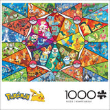 Buffalo Games - Pokemon - Farvet glas starter - puslespil 1000 brikker Puslespil Naty Shop
