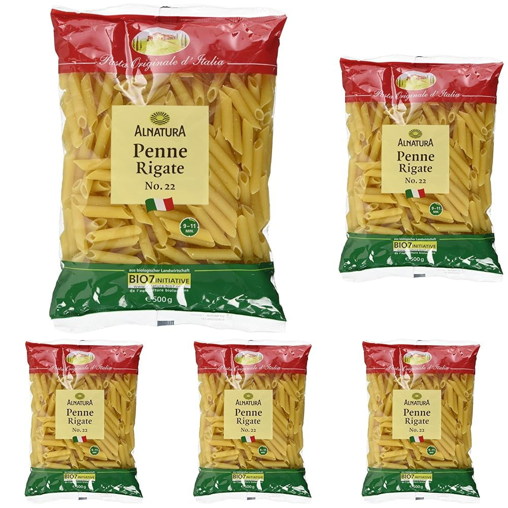 Økologisk pasta Penne Rigate, 500g