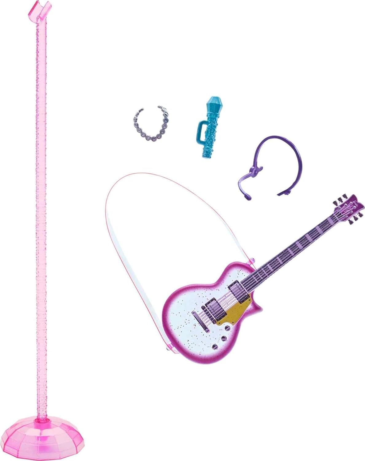 Barbie GYJ22 - Bühne frei für große Träume Brooklyn Puppe (ca. 30 cm, brunt hår) med Melodien aus dem Film, Lichtern, Mikrofon og tilbehør, Geschenk für Kinder ab 3 Jahren