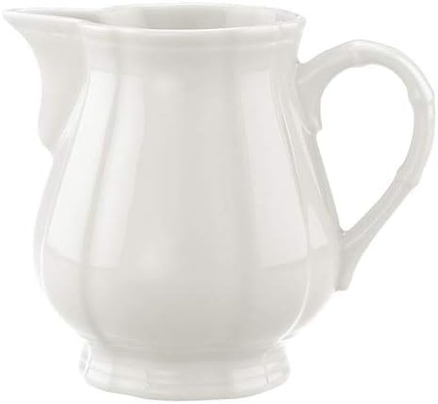 Villeroy & Boch Manoir mælkekrus, 250 ml, højde: 9,1 cm, premium porcelæn, hvid