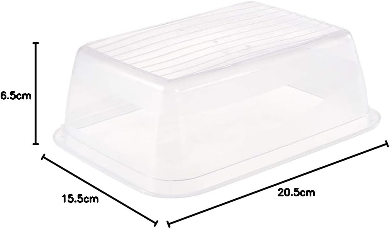 Kekeeper sæt med 3 madopbevaringsglas, 3 x 1,25 l, 20,5 x 15,5 x 6,5 cm, Fredo Fresh, gennemsigtig blå Madopbevaringsbokse Naty Shop