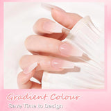 Ballerina falske neglesæt - 240 stykker Delikat lilla pink falske negle, fulddækkende lim på falske negle, falske neglespidssæt til manicure og neglekunst til kvinder og piger (lavendelrosa)