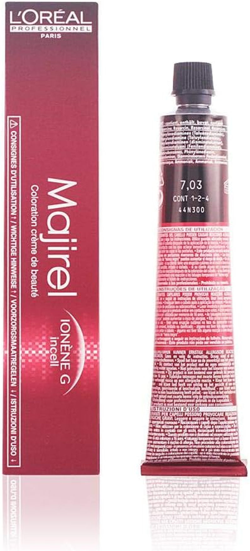 L'Oréal Professionnel Majirel 7 medium blond, 50 ml Hårfarve Naty Shop 7.03 Medium blond Lys guld