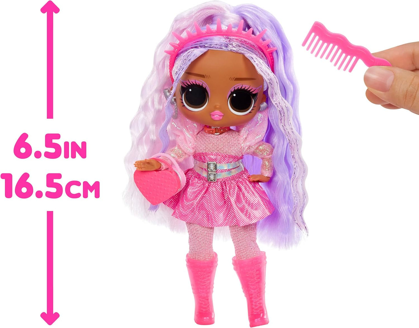 L.O.L. Overraskelse! Tweens Neon Pop Stars - Kitty K - 1 modedukke med baggrundsbelyste overraskelser og 10+ Pop Star-outfits og tilbehør, inklusive retro mikrobånd, gave til børn 4+ Naty Shop Dolls
