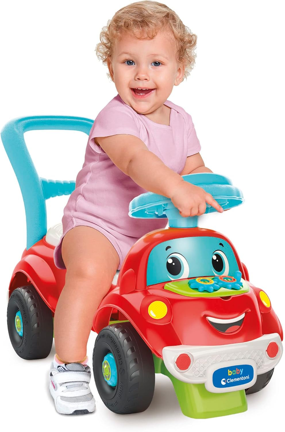 Clementoni - 17747 - Nicolò Go Go 3 i 1 - Kørebil, elektronisk læringshøjttaler, første trin, lys og lyde, spil til 1-årige - Made in Italy Bebe Toys Naty Shop