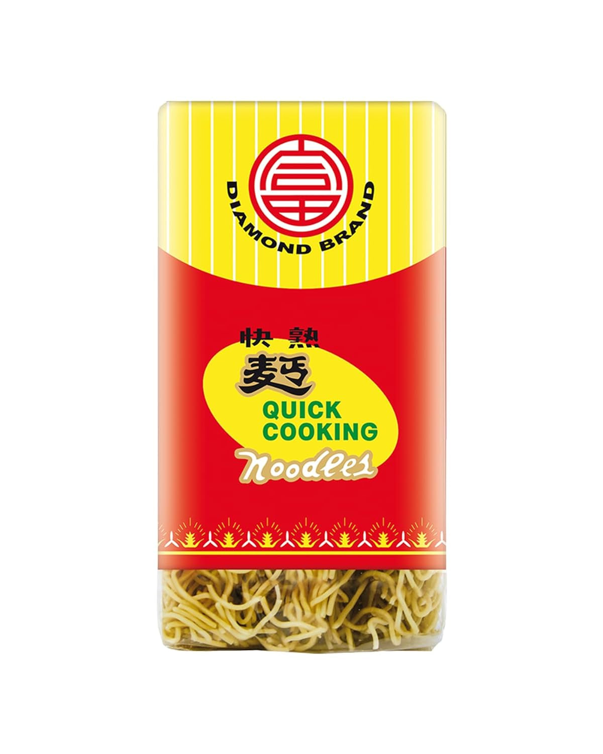 DIAMOND instant ægfri nudler, instant hvedemel wok nudler og tilbehør - 1 x 500 g