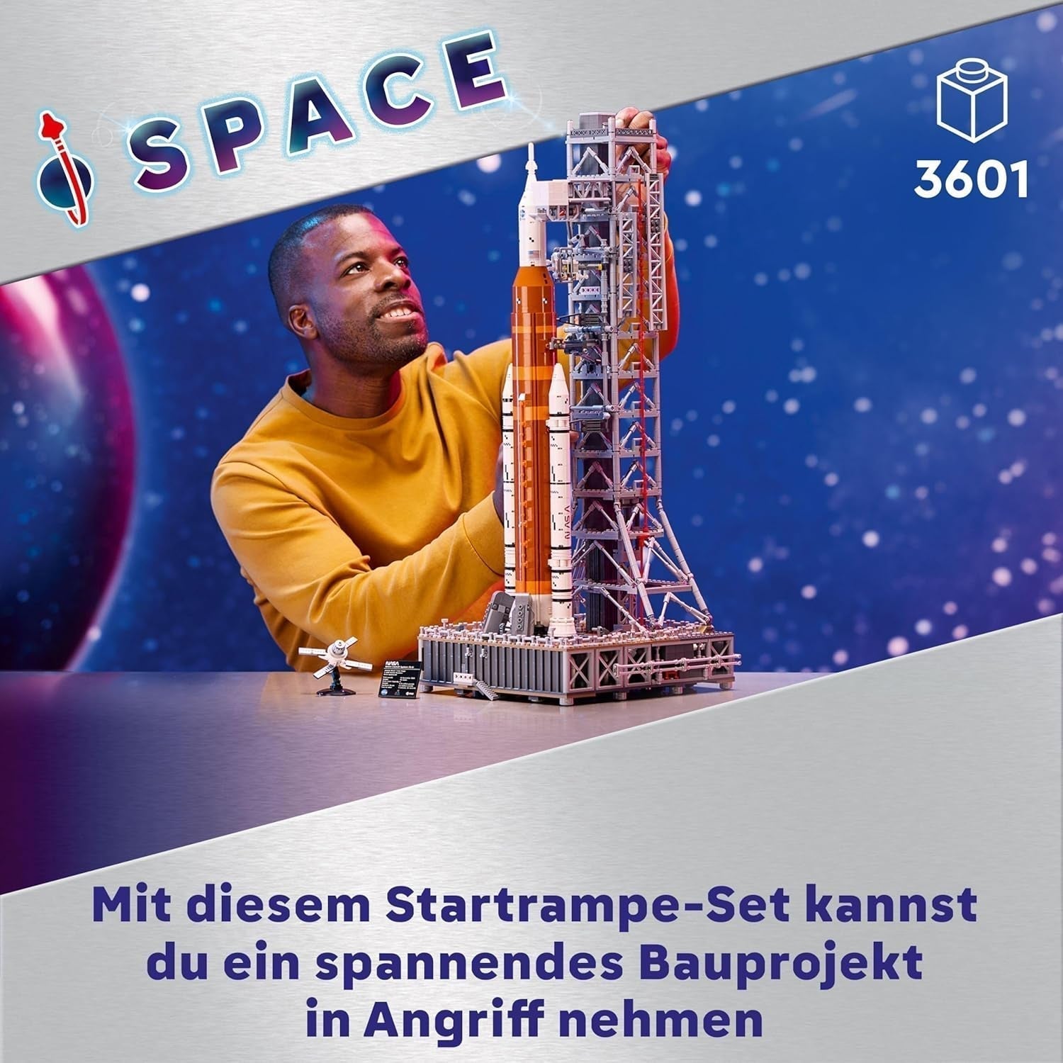 LEGO Icons NASA Artemis Affyringsrampe Gave Stue eller kontorindretning Voksenbyggesæt med Orion Space Capsule og Launch Pad samlerobjekt 10341 Byggesæt Besuche den LEGO-Store