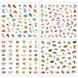 Neglestickers til børn, piger 600+ designs Dyr Frugter Dinosaurer Biler Blomster 3D selvklæbende neglestickers til børn Fødselsdagsfest Te Neglesalon og spa-gave
